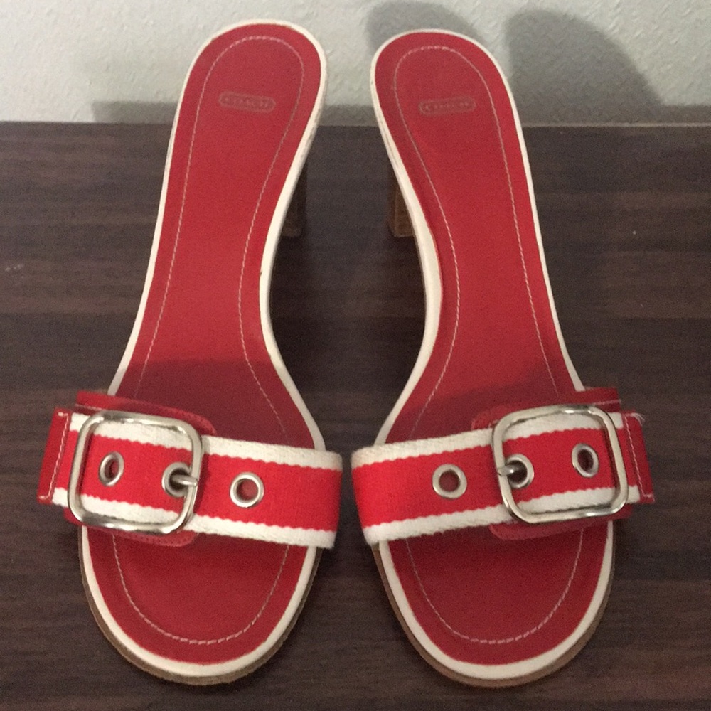 Coach heeled sandals